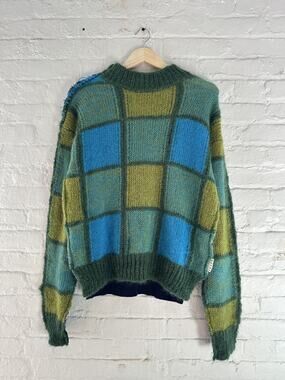 Marni Check Wool/Mohair Blend Sweater